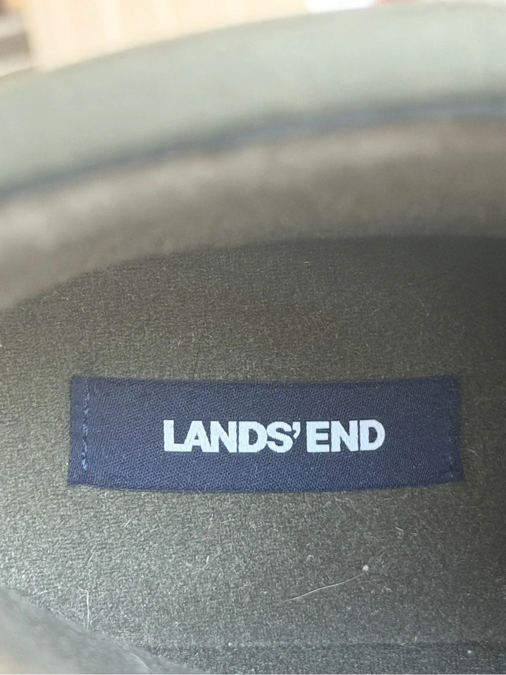 Lands' End Olive Green Quilted Winter Snow Boots Mens 10